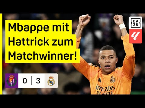 Dreierpack Mbappe! Eiskaltes Real setzt sich vorne ab: Real Valladolid - Real Madrid | LaLiga | DAZN