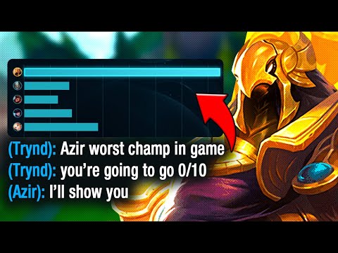 My Team DOUBTED My Azir... but they didn't know that I'm Rank 1
