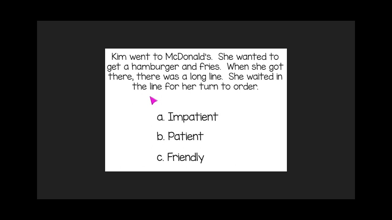 Character Traits practice - Google Slides