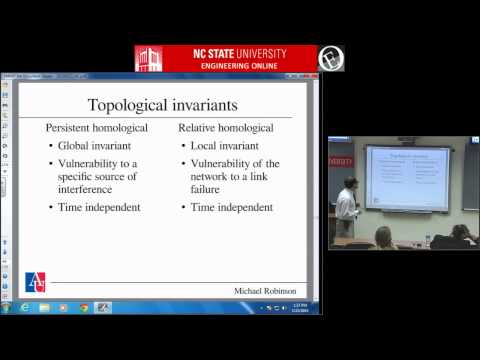 ECE 804 Lecture 002  Dr  Michael Robinson  Topological Analysis of Wireless Networks