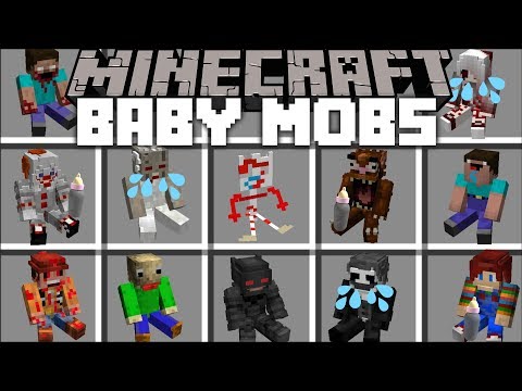 MC Naveed - Minecraft - Minecraft HORROR BABY MOBS MOD / FIGHT OFF THE DANGEROUS BABY HORROR MOBS !! Minecraft