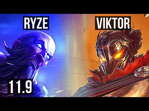 RYZE vs VIKTOR (MID) | 10/1/2, 600+ games, Legendary, 900K mastery | EUW Grandmaster | v11.9