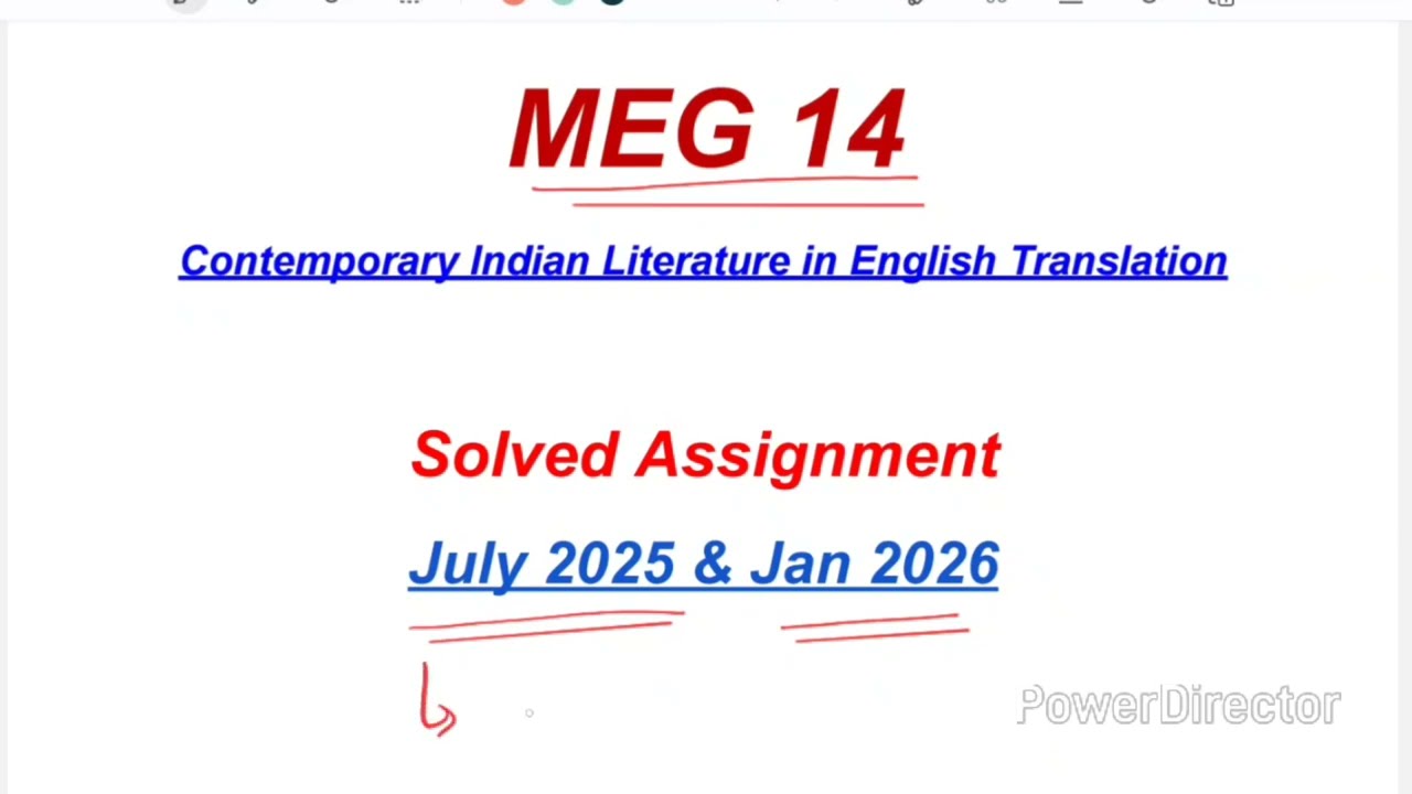 MEG 14 Solved Assignment 2025-2026 | MEG 14 Solved Assignment 2026 | MA English Assignment MEG 14