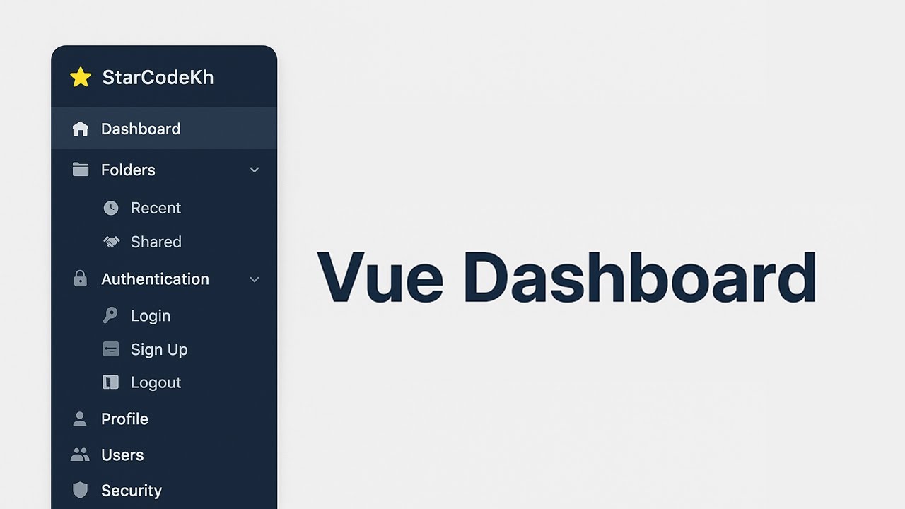 Best Vue.js Dashboard Template with Sidebar & Navbar