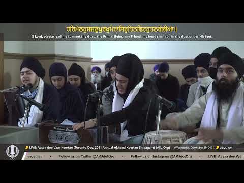 066 Bibi Harleen Kaur Jee Toronto Wednesday Morning Toronto Dec 2021 Annual Akhand Keertan Smaagam