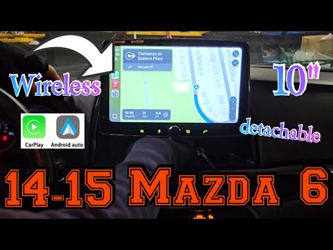 2014-2015 Mazda 6 Wireless Carplay Android Auto 10" Metra kit