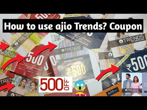 Ajio Trends coupon का उपयोग कैसे करे और इनको प्राप्त केसे करें ! how to use trends coupon