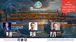Live Webinar - ‘Beyond the Quad: Economic security and supply chain resilience in Maritime Asia’
