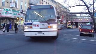 preview picture of video 'MTA NYCT Bus: 1999 Nova-RTS M Shuttle Bus #5199 at Gates-Seneca Aves (Weekend)'