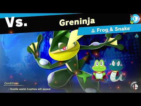 Super Smash Bros Ultimate World of Light: Greninja vs Frog & Snake