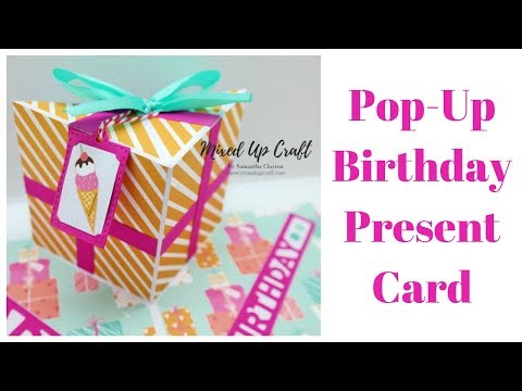 Pop Up Birthday Present Card | Easy Pop Up Cards | Original Design