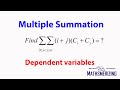 Multiple Summation Dependent Variables SE1 Find Double Summation I J NCi NCj