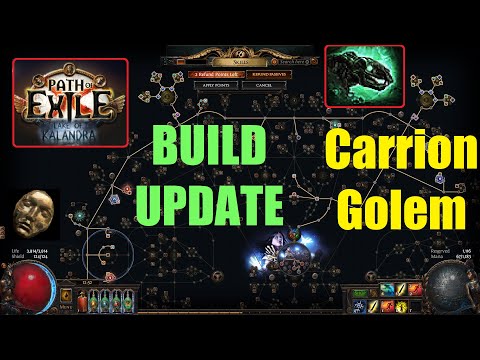 [PoE 3.19] 5 Golem BUILD UPDATE! Carrion Golem Necromancer in Lake of Kalandra League - 1094