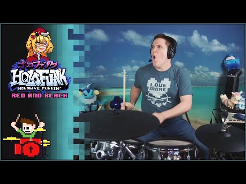 HoloFunk - Red and Black On Drums!