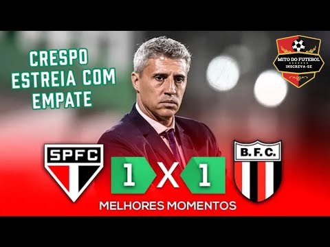 São Paulo 1 x 1 BOTAFOGO-SP Gols, Melhores Momentos | Paulistão 28/02/2021