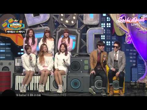 [SoshiAPinkSubs] [140409] MBC Music Show Champion Interview - A Pink