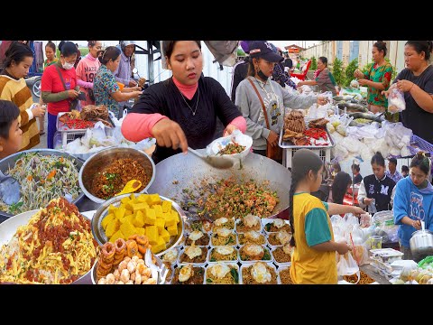 Cambodian Street Food In Front Of Garment Factory - Breakfast, Snacks, & More
