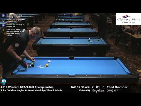 James Davee vs Chad Bisconer - 2018 Western BCA 9-Ball