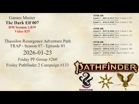 Pathfinder 2 - TRAP S07E01 - Fri 133 - Doomsday Dawn TBA