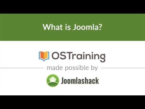 Joomla Beginner Class Lesson 2 What is Joomla