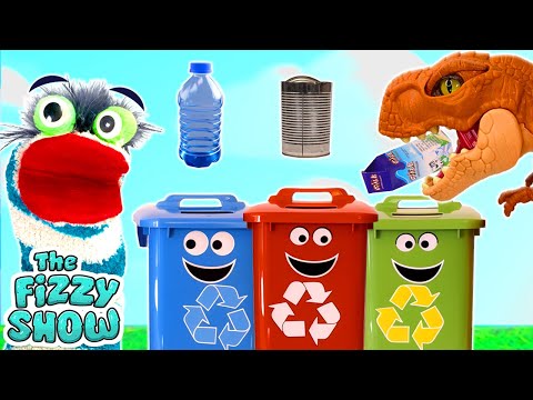 Fizzy & The Dinosaurs Celebrate Earth Day And Learn How To Recycle | Fun Videos For Kids