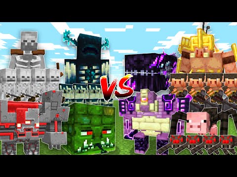 Massive BOSS and ARMY TOURNAMENT - Minecraft Mob Battle
