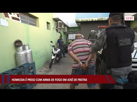 Homicida é preso com arma de fogo na cidade de José de Freitas 16 07 2021