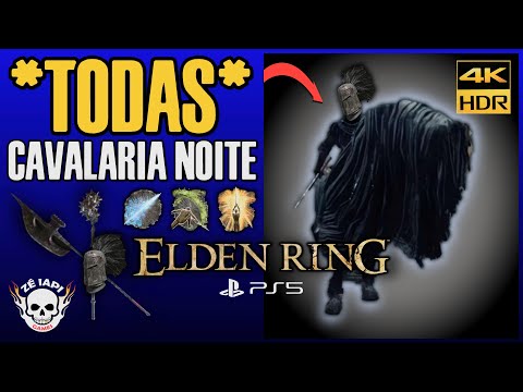 ELDEN RING | Localização de todas as CAVALARIAS DA NOITE (Recompensas Secretas) / PT-BR [4K HDR]