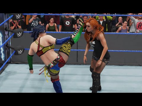WWE 2K19 SMACKDOWN BECKY LYNCH VS ASUKA VS MANDY ROSE THE WINNER WILL FACE JESSICA AT MITB