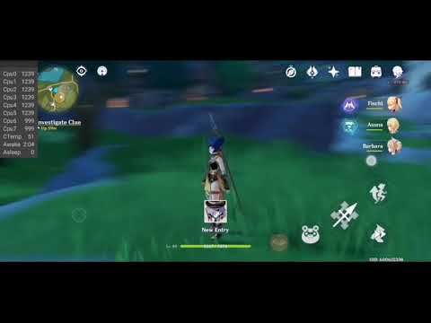 Genshin Impact mobile, performance mode on/off Huawei p40 lite