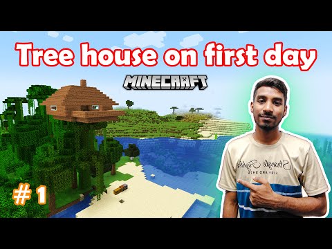 Indecent Guys - Made a Tree house on first day in Minecraft world | Indecent Guys.