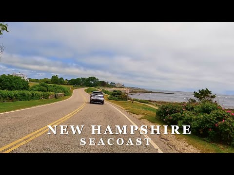 [4K] New Hampshire Seacoast: Hampton Beach & Rye - 4K Scenic Coastal Driving Tour
