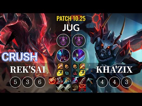 ASP Crush Rek'Sai vs Kha'Zix Jungle - KR Patch 10.25