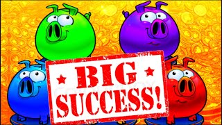 BIG WINNING On Rich Little Piggies Slot Machine!