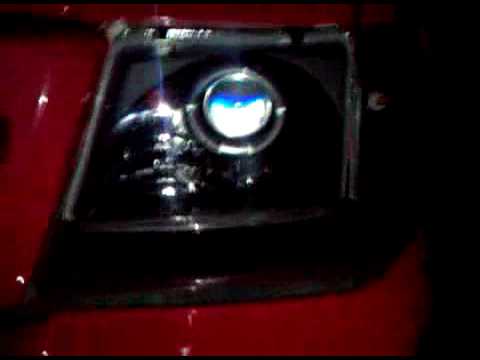 ford ranger black projector headlight and corner light