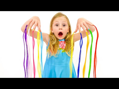 Nastya and her dream about colored hair