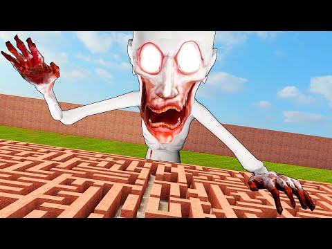 SCP 096 VS ОГРОМНЫЙ ЛАБИРИНТ! SCP В ЛАБИРИНТЕ! (СКРОМНИК)