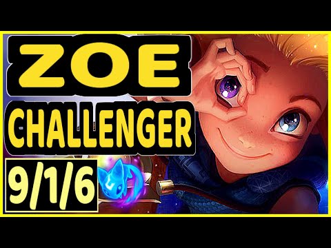 EVROT (ZOE) - 9/1/6 KDA CHALLENGER GAMEPLAY - BR