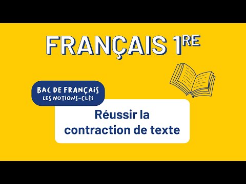 French Baccalaureate 1st techno - Succeed in text contraction