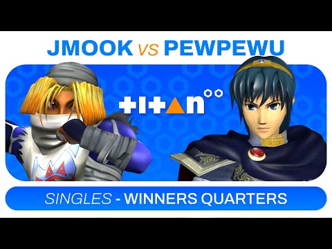 TITAN 2: Jmook (Sheik) vs PewPewU (Marth) | Winners Quarters | SSBM