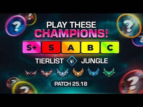 THE BEST JUNGLERS IN YOUR ELO! - PATCH 25.18 JG TIERLSIT