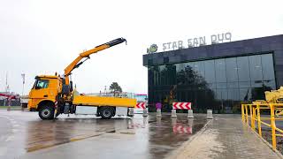 شاحنة مسطحة Mercedes-Benz AROCS 1848 4x4 FASSI F255A.2.24.XE-Dynamic Cran | صورة 4 - Autoline
