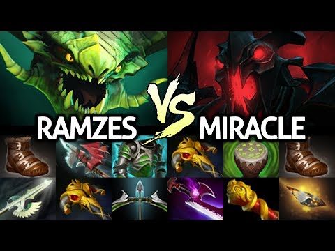 MIRACLE Shadow Fiend VS RAMZES Viper Insane Battle Mid 7.24 Dota 2