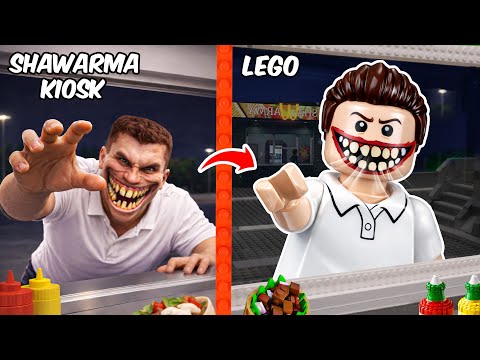 Chiosco LEGO Shawarma: al servizio di CLIENTI STRANI durante il turno di notte! | AM Bricks Galaxy