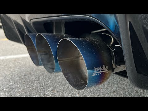 Invidia R400 Exhaust replacing AWE Touring Comparison on the 2023 Honda Civic Type R FL5