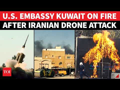 U.S. Embassy In Kuwait 'BOMBED' By Iranian Forces; Explosion, Black Smoke After Drone Strike