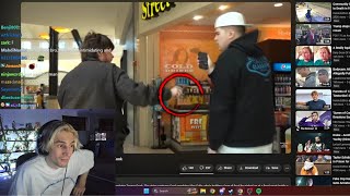 xQc Reacts to YouTuber Tanner Cook Getting Shot