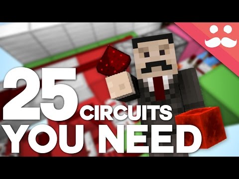 25 Minecraft Redstone Circuits YOU SHOULD KNOW!