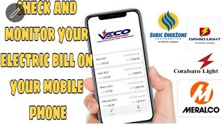 HOW TO VIEW ELECTRICITY BILLS  USING MOBILE PHONE | VECO,DAVAO LIGHTS | [ STEP BY STEP TUTORIALS ]