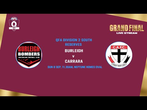 LIVE QFA Division 2 South Reserves Grand Final - Burleigh v Carrara